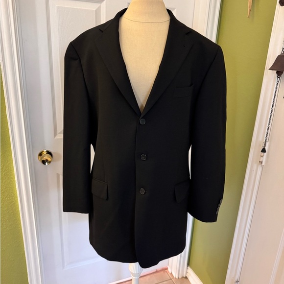 Joseph Abboud Classic Black Men's Blazer - Picture 1 of 9
